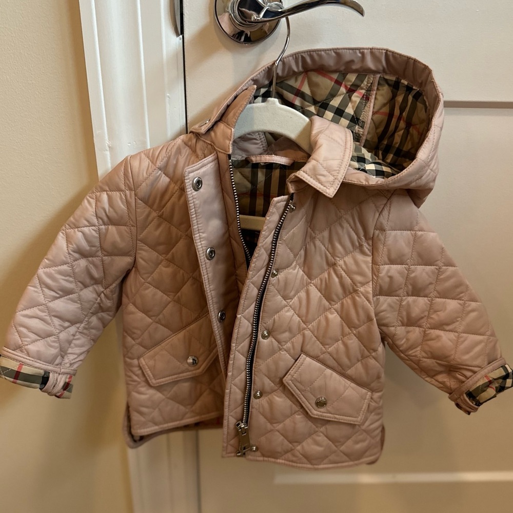 Burberry Kids Baby Girl's Ilana Update Jacket Ice Pink 18 Months